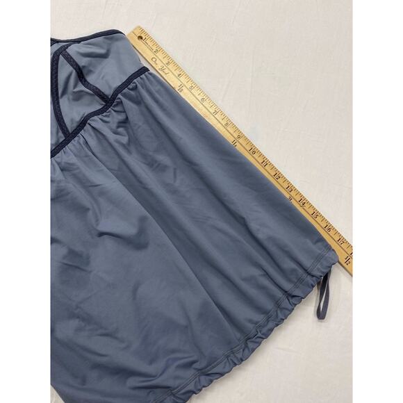 Lululemon Rehearsal Tank SZ 4 Blurrsed Grey Drawstring Hem Adjustable straps Bra - Picture 6 of 6